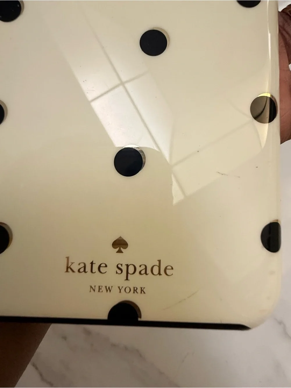 kate spade New York Cream Polka Dot iPhone Case 7 plus